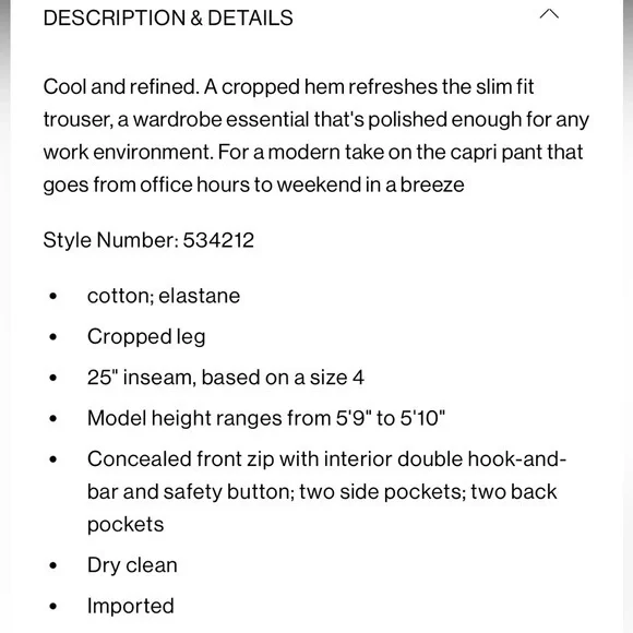 Club Monaco | Marie Pant: Creamy Beige & Pink Ankle Pants - Picture 6 of 17